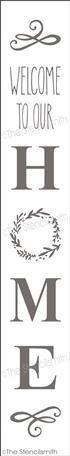 6064 - Welcome to our Home (wreath) - The Stencilsmith