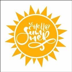 6075 - hello summer - The Stencilsmith