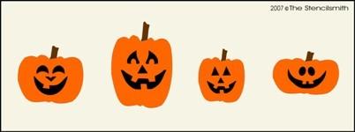 Jack-o-lanterns - Friendly - The Stencilsmith