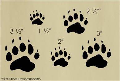 609 - Bear Prints - The Stencilsmith