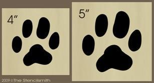 611 - Dog Prints 4" & 5" - The Stencilsmith