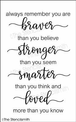 6134 - always remember you are - The Stencilsmith