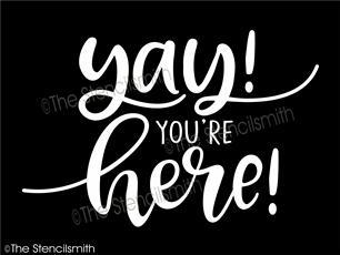 6138 - yay! you're here! - The Stencilsmith