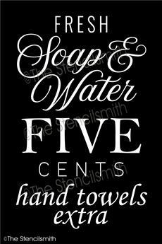 6142 - fresh soap & water - The Stencilsmith