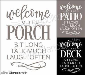 6166 - welcome to the ... sit long - The Stencilsmith