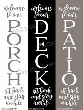 6189 - Welcome to our ... sit back - The Stencilsmith