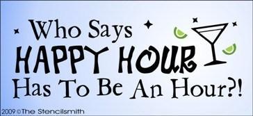 619 - Who Says Happy Hour - The Stencilsmith