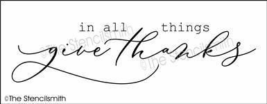 6220 - in all things give thanks - The Stencilsmith