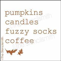 6227 - pumpkins candles - The Stencilsmith