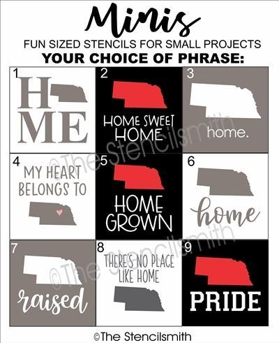 6238 - NEBRASKA Minis - The Stencilsmith