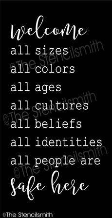 6294 - welcome all people - The Stencilsmith