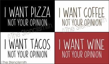 6337 - I want ... not your opinion - The Stencilsmith