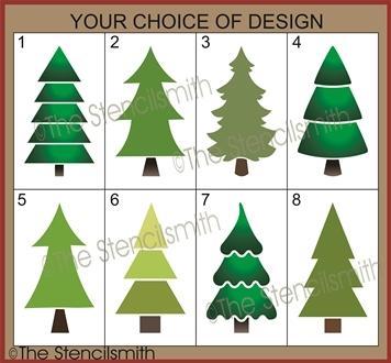 6402 - Pine Trees - The Stencilsmith