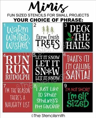 6411 - Christmas Minis - The Stencilsmith