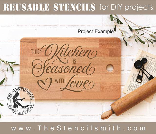 6425 - This kitchen is seasoned with love - The Stencilsmith