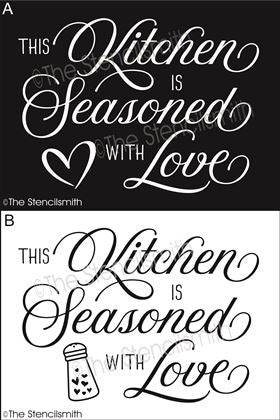 6425 - This kitchen is seasoned with love - The Stencilsmith