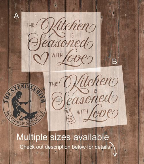 6425 - This kitchen is seasoned with love - The Stencilsmith