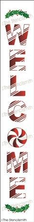 6452 - WELCOME (peppermint) - The Stencilsmith