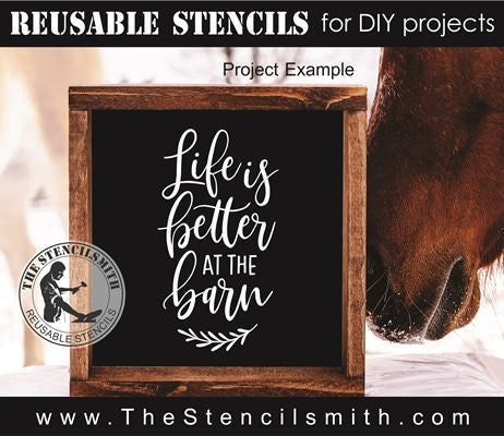6502 - life is better at the barn / farm - The Stencilsmith