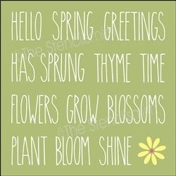 6508 - Spring words - The Stencilsmith