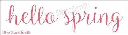 6530 - hello spring - The Stencilsmith