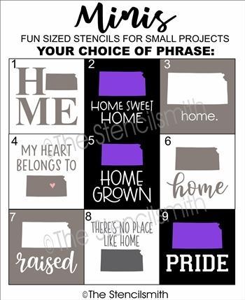 6584 - KANSAS Minis - The Stencilsmith