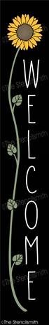 6612 - Welcome (flower) - The Stencilsmith