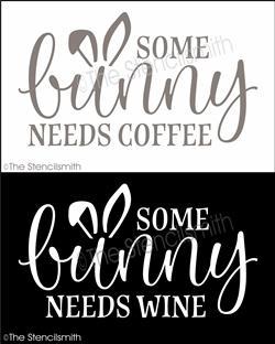 6623 - some bunny needs coffee / wine - The Stencilsmith