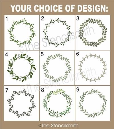 6627 - Simple Wreath - The Stencilsmith