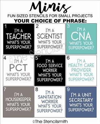 6664 - What's Your Superpower? minis - The Stencilsmith