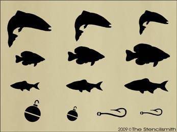 668 - Fishing Pictures - The Stencilsmith