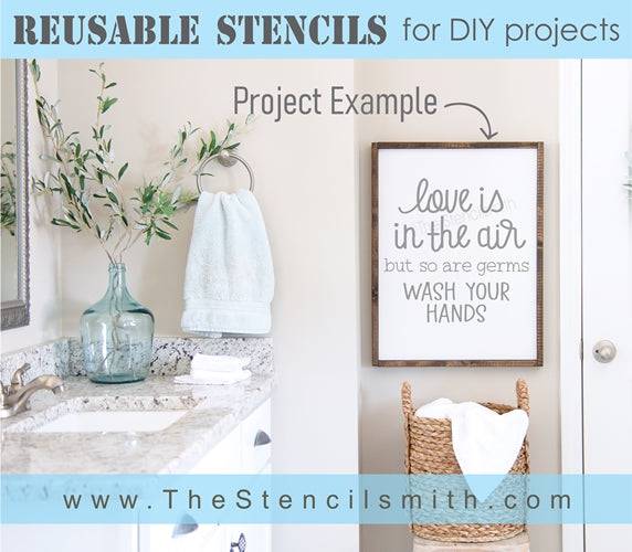 6742 - love is in the air but so are germs - The Stencilsmith