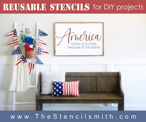 6802 - America home of the free - The Stencilsmith