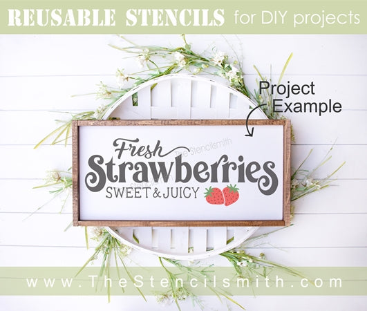 6814 - Fresh Strawberries - The Stencilsmith