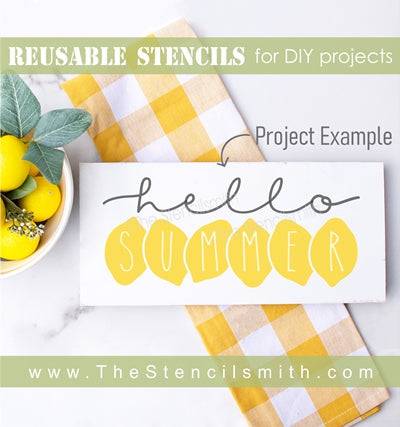 6815 - hello summer (lemons) - The Stencilsmith