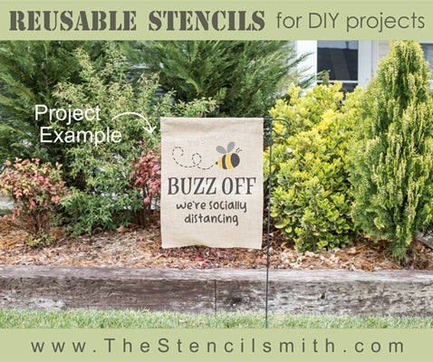 6820 - Buzz Off we're socially distancing - The Stencilsmith