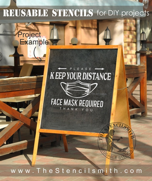 6907 - Please Keep Your Distance - The Stencilsmith