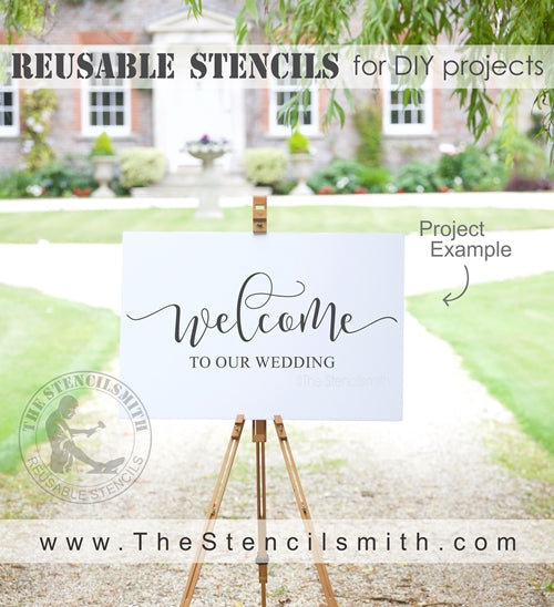6914 - Welcome to our wedding - The Stencilsmith