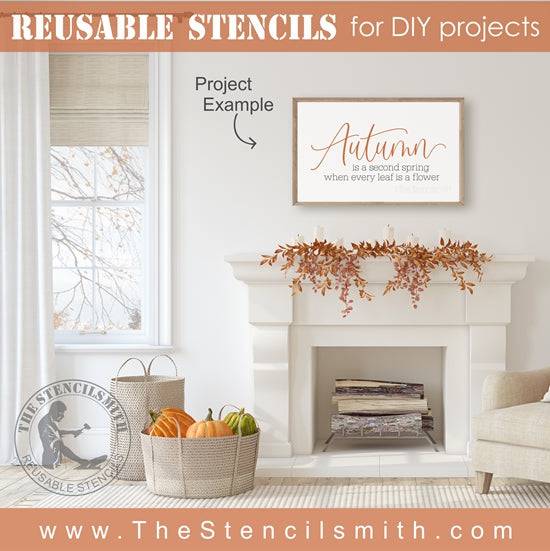 6928 - Autumn is a second spring - The Stencilsmith