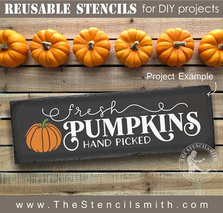6932 - Fresh Pumpkins hand picked - The Stencilsmith