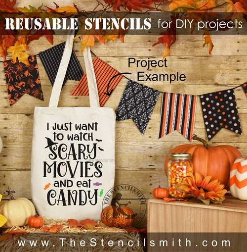 6940 - I just want to watch scary movies - The Stencilsmith