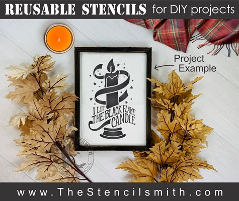 6969 - I lit the black flame candle - The Stencilsmith