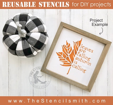 6975 - leaves are falling autumn - The Stencilsmith