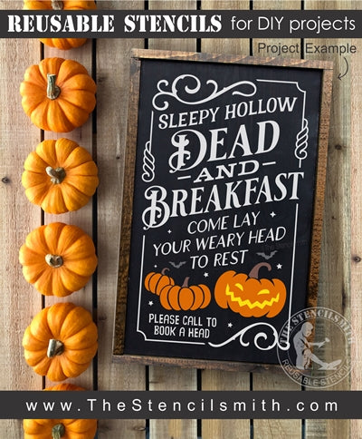 6982 - Sleepy Hollow Dead & Breakfast - The Stencilsmith
