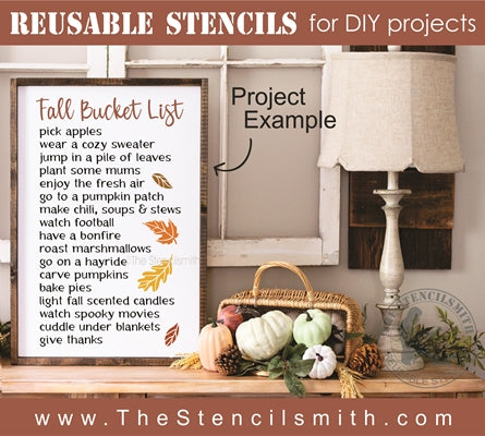 6997 - Fall Bucket List - The Stencilsmith
