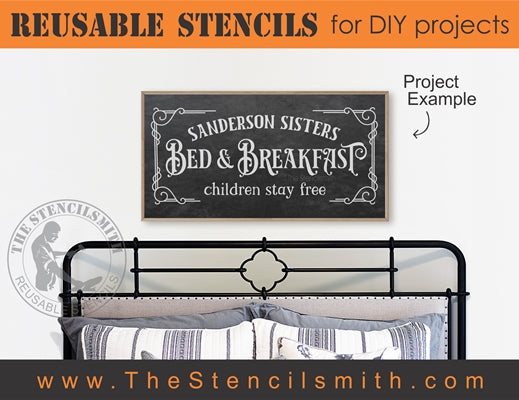 7012 - Sanderson Sisters Bed & Breakfast - The Stencilsmith