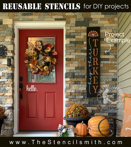7034 - hey there turkey - The Stencilsmith