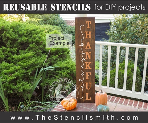 7037 - always be thankful - The Stencilsmith