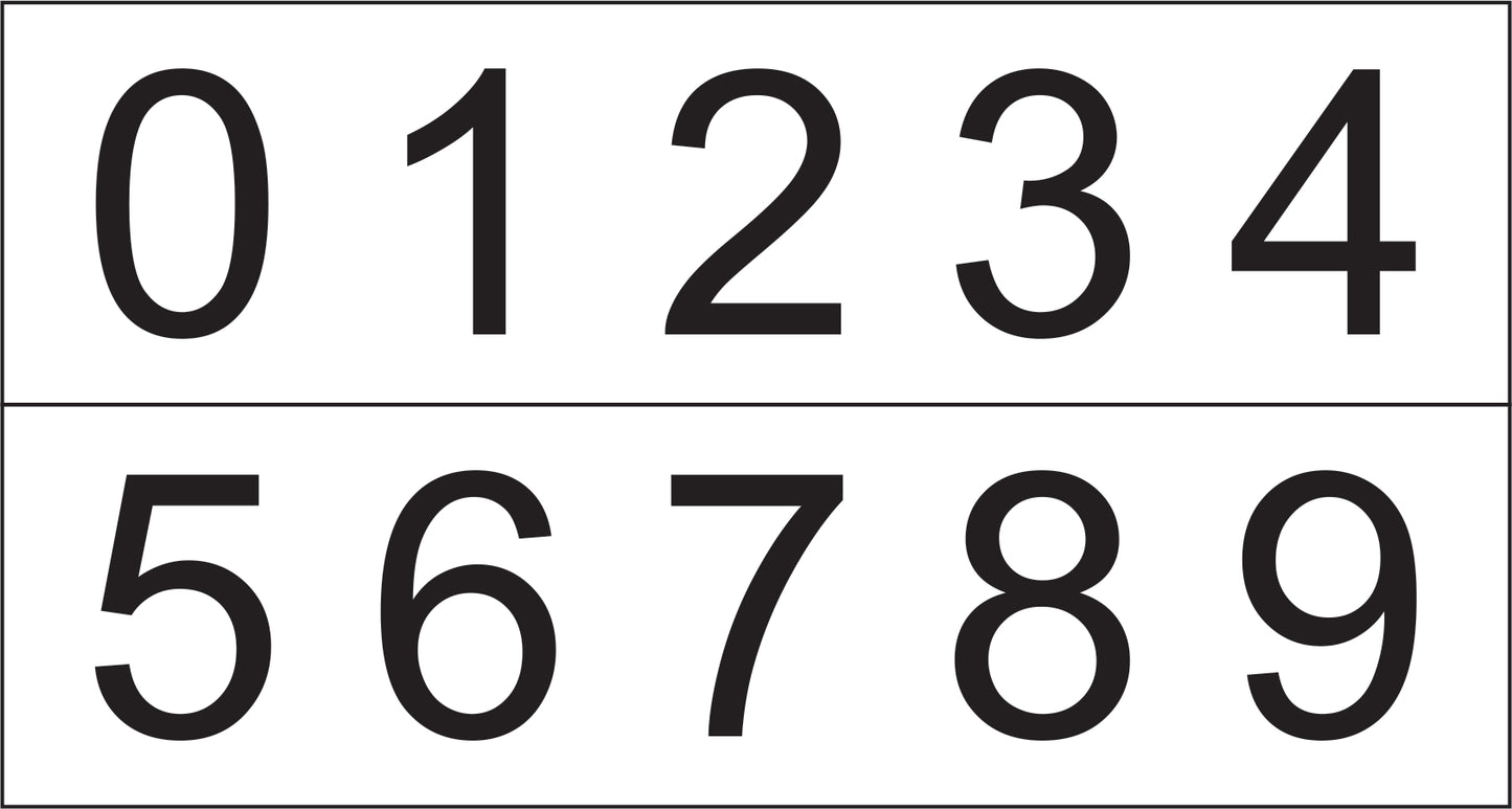 7042 - Numbers - The Stencilsmith