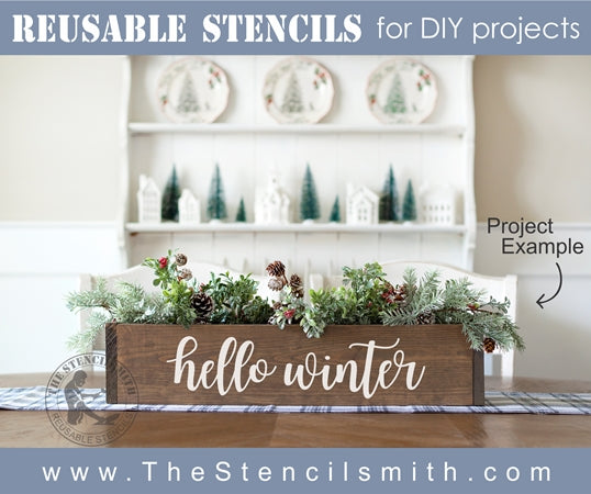 7045 - hello winter - The Stencilsmith